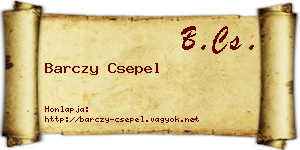 Barczy Csepel névjegykártya